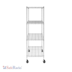 SafeRacks 24" x 48" x 72" 4-Tier Wire Shelving