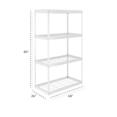 SafeRacks 24" x 48" x 84" Garage Shelving Rack