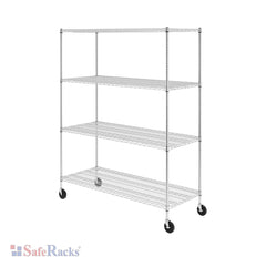 SafeRacks 24" x 60" x 72" 4-Tier Wire Shelving