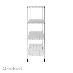 SafeRacks 24" x 60" x 72" 4-Tier Wire Shelving