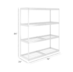 SafeRacks 24" x 72" x 84" Heavy-Duty Garage Shelving