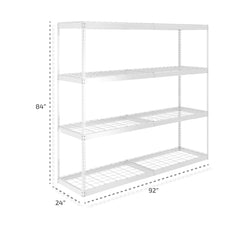 SafeRacks 24" x 92" x 84" Heavy-Duty Garage Shelving