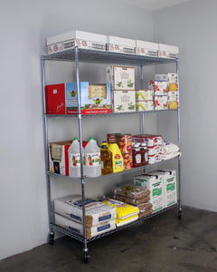 SafeRacks 24" x 60" x 72" 4-Tier Wire Shelving