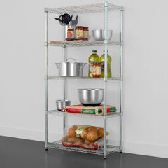 SafeRacks 14" x 30" x 60" 5-Tier Wire Rack