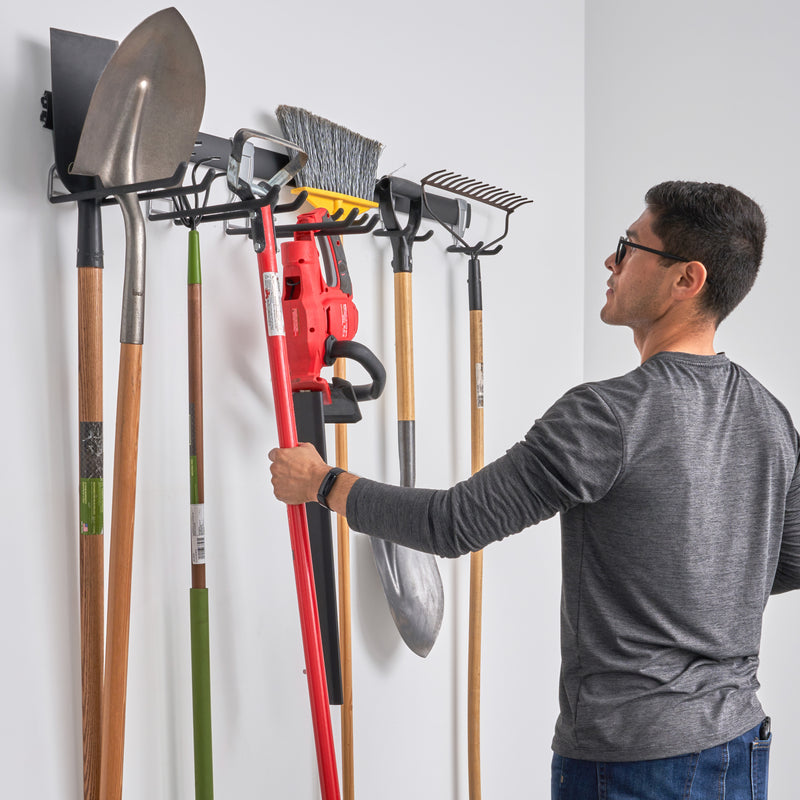 SafeTracks Tool Storage Rack | Garage Wall Mounted Rail and Track