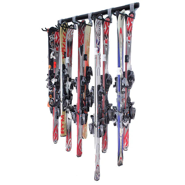 SafeRacks Ski, Snowboard, Surfboard | Wall Storage Rack System Home Garage Rail and Track Hanger